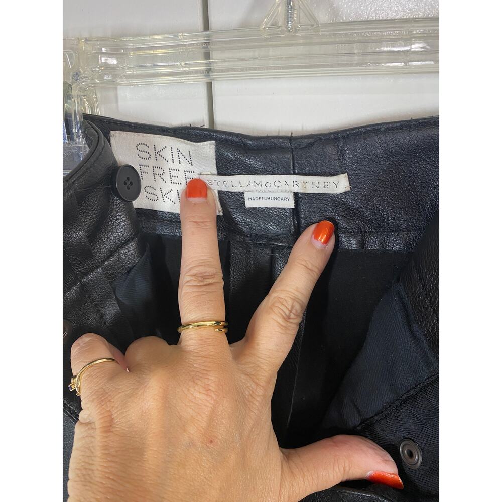 Stella McCartney Skin Free Skin Faux Leather High Waisted Pants 38 EU 8 US - Picture 4 of 8